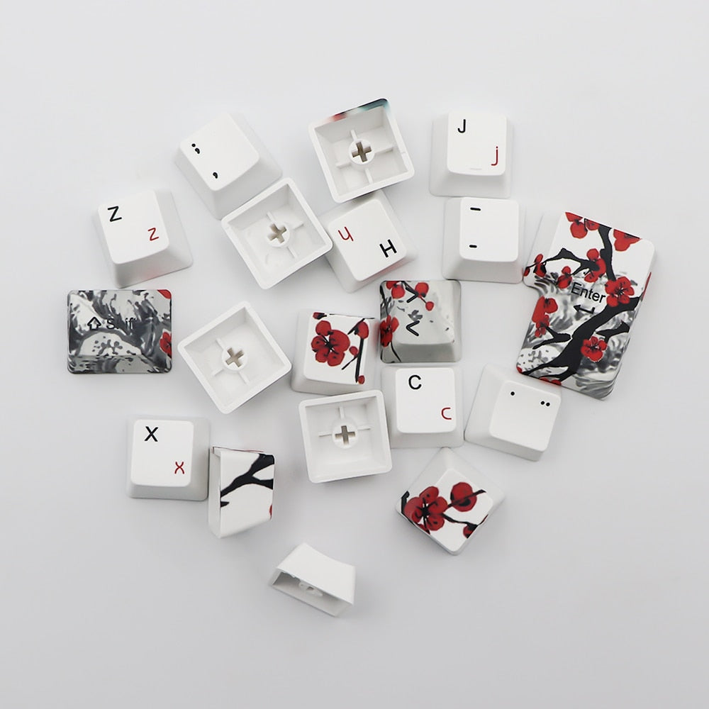 Keycaps Azerty White