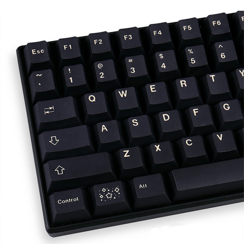 Keycaps Black On White