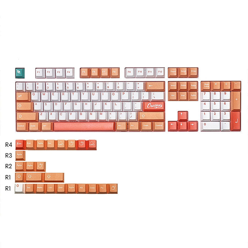 peach keycaps